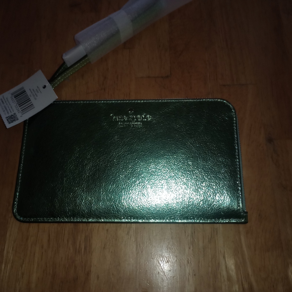 Kate Spade Shimmering Green Clutch